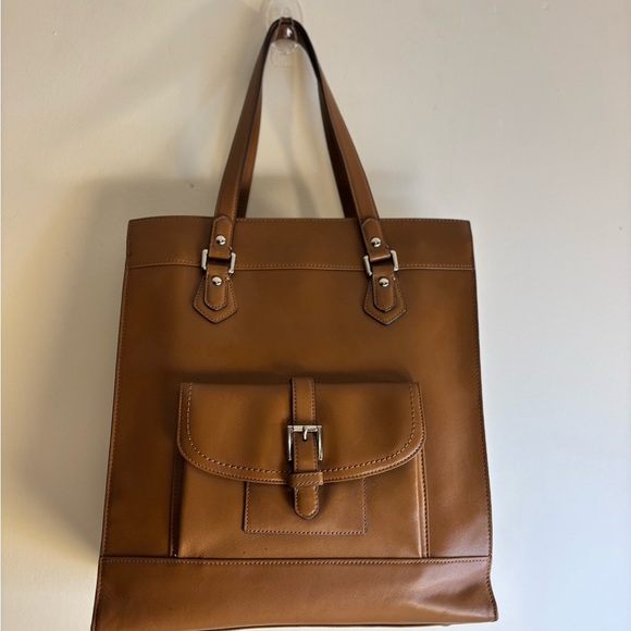 Coach Cognac Leather Charlie Tote Bag - Picture 2 of 16
